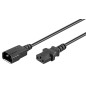 MicroConnect Black power cable C14F to